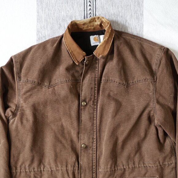 Vintage 90's Carhartt Quilt Lined Barn Jacket | Large - Picture 3 of 10